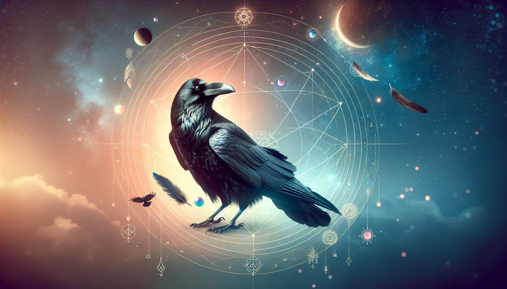 Présage et intuition: le corbeau comme messager spirituel